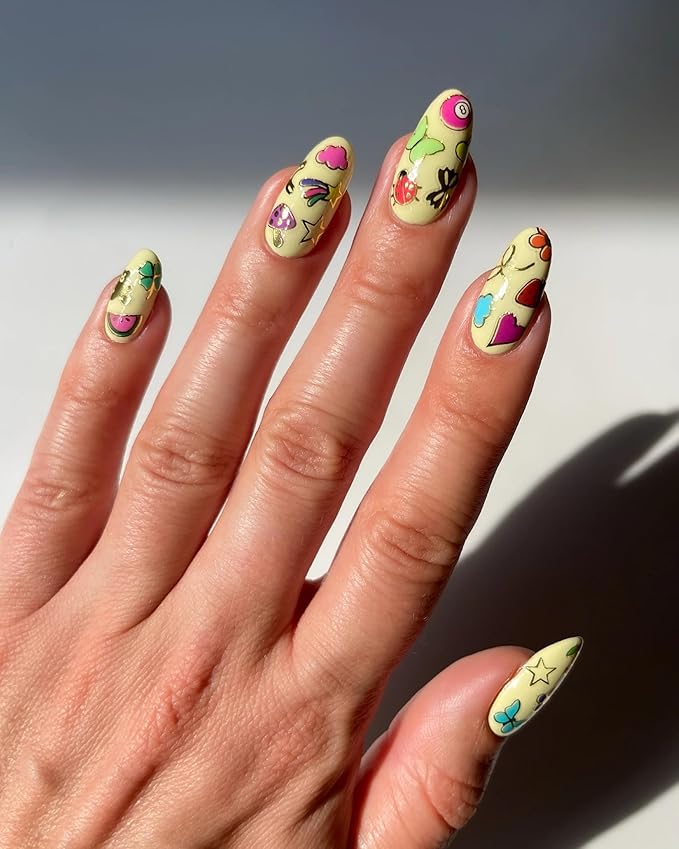 Deco Beauty Charmed -Super Thin & Easy-to-Apply Nail Art with The Cutest Designs-Durable & Long-Lasting Nail Art Stickers and Decals for Women, for DIY at-Home Manicures & Salon-Quality Nails