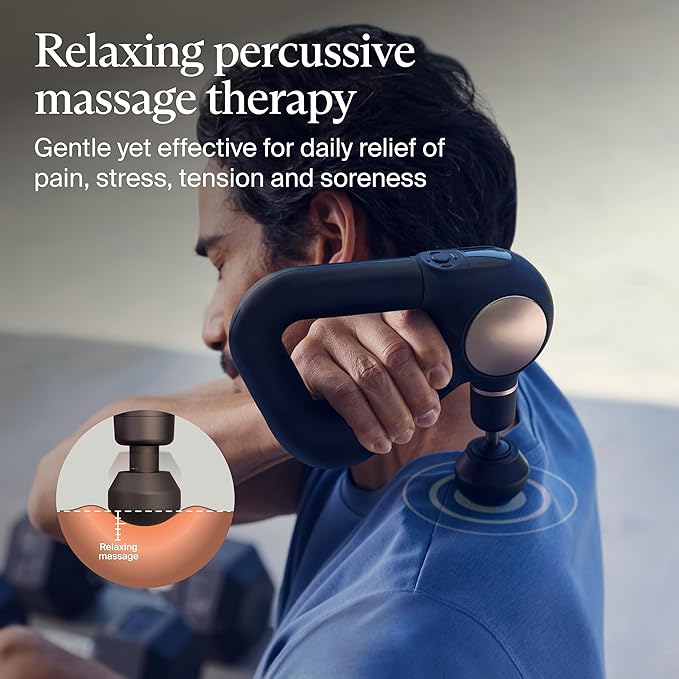 TheraGun Sense (1st Generation) by Therabody - Deep Tissue Massage Gun with Preloaded Routines for Stress Relief, Pain Relief & Muscle Soreness in Neck, Back, Leg, Knee, and Shoulder (Black)