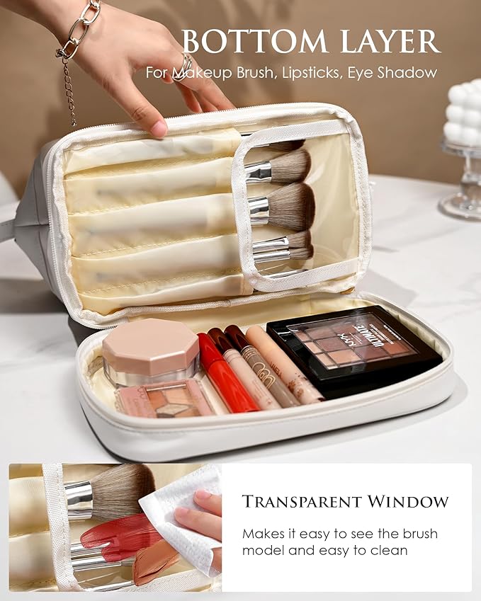 Birthday Week Gifts, Makeup Bag for Women, Bridesmaid Engagement Gift for Her Travel Toiletry Bag Make Up Bag Pouch for Purse Bridal Shower Gifts for Engagement Wedding Bridesmaids Gift