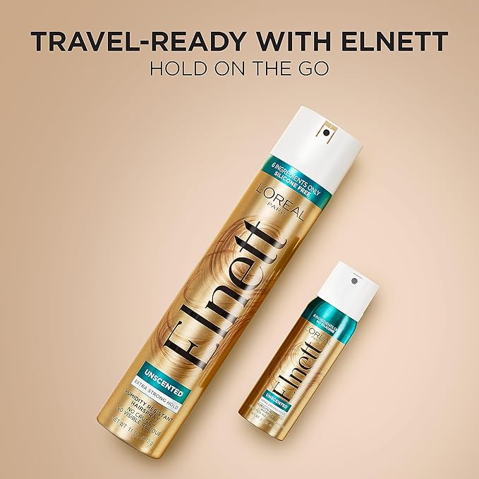L'Oreal Paris Elnett Satin Hairspray Extra Strong Hold Unscented 11 oz; (Packaging May Vary) | (Packaging May Vary)