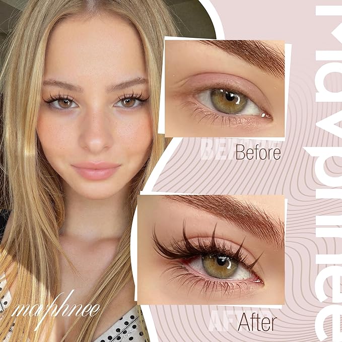 Brown Lash Clusters Manga Cluster Eyelash Extensions Spiky Cluster Lashes Fairy Individual Lashes Anime CC-Curly Eyelash Clusters DIY at Home Easy to Apply Viva Lash Spikes 11-17MM