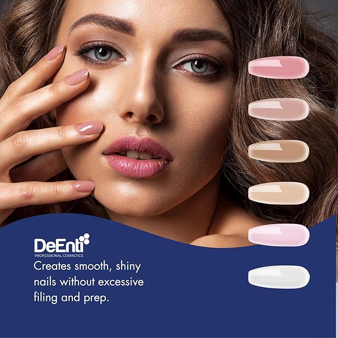 DeEnti Acrylic Nail Powder - 4oz Advanced Gel Clear|Professional Grade, Bubble-Free Acrylic Powder for Nails | Long-Lasting, Chip-Resistant Nail Acrylic Powder for Carving, Extensions & Fake Nails
