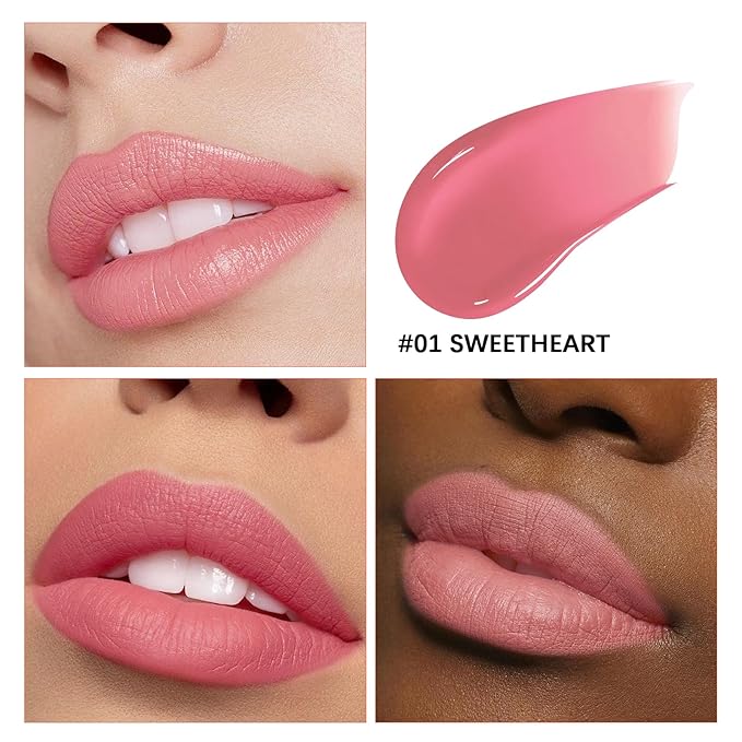 Lashcharm lip stain peel off,Long-Lasting All day Lips tick peel off Masque,Waterproof and Transfer Proof Lip tint - Matte Finish Peel Off lip stain（ 01Sweetheart Stain ）