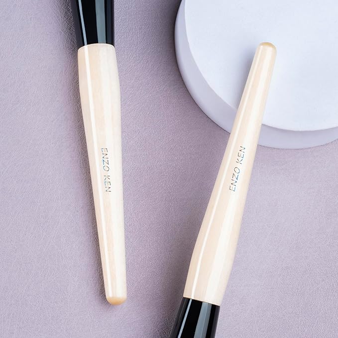 Natural Blush Brush, Black Goat Hair Makeup Brushes, Blush Makeup, Natural Hair Powder Brush, Detail Blush Brushes, Fluffy Blush Brush for Cheeks, Nose Contour Brush. (804B)