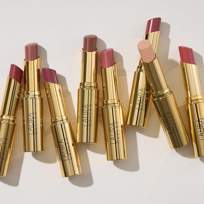 LAURA GELLER NEW YORK Jelly Balm Moisturizing Tinted Lip Balm - Just Peachy - Hydrating Vitamin E - Semi-Shine Finish