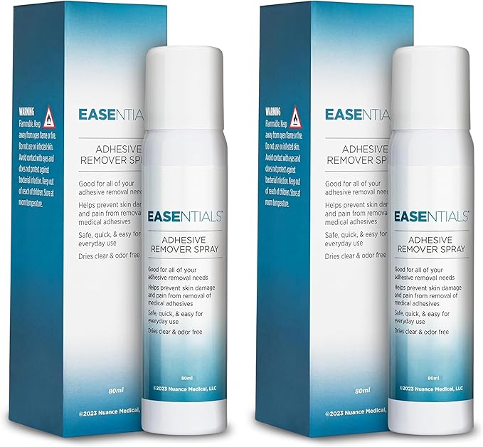 Ultimate Medical Adhesive Remover Spray – Silicone-Based, No-Sting & Odorless – Quick-Drying Bandage Adhesive Remover for Skin – Gentle, Low-Residue Formula for Sensitive Skin & Ostomy Care - 80 ml
