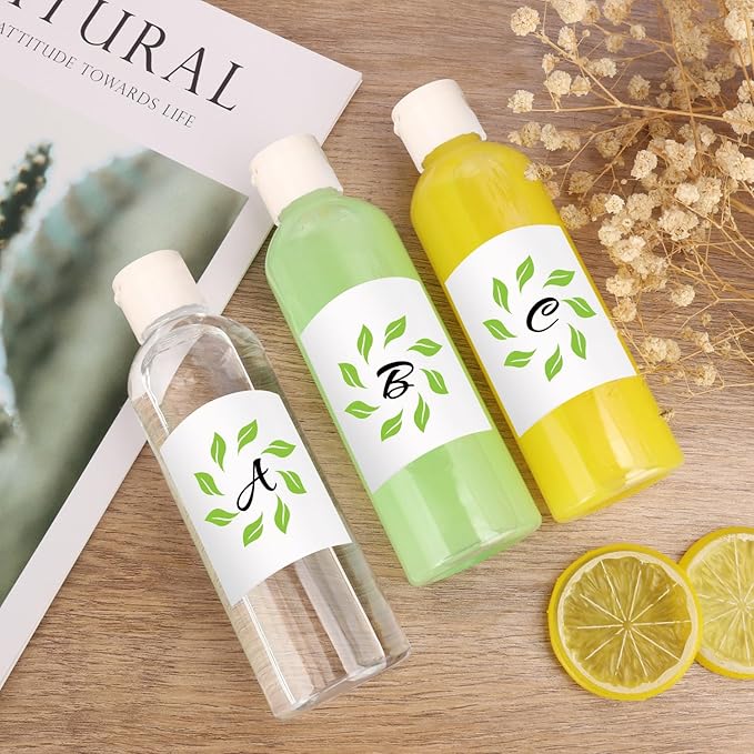 KUKLIPJIM 40 Pack 5 oz Plastic Bottles with Caps, Clear Empty Bottles, Cosmetic Containers for Lotion and Shampoo, Travel-Friendly Bottles, BPA-Free for Liquids and Personal Care