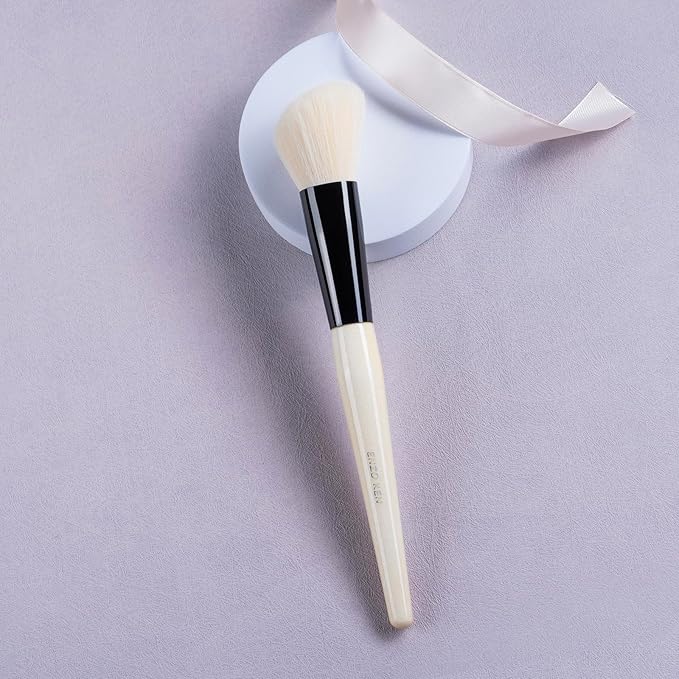 Natural Goat Hair Contour Brush, Sculpting Brush, Angled Contour Brushes, Natural Hair Blush Brush, Makeup Brushes, Detail Blush Brush, Fluffy Brushes for Cheeks.(804A)