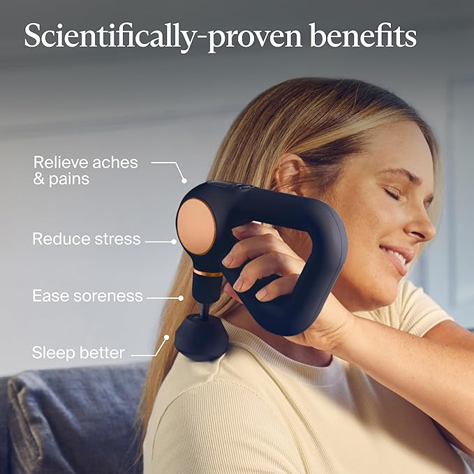 TheraGun Sense (1st Generation) by Therabody - Deep Tissue Massage Gun with Preloaded Routines for Stress Relief, Pain Relief & Muscle Soreness in Neck, Back, Leg, Knee, and Shoulder (Black)