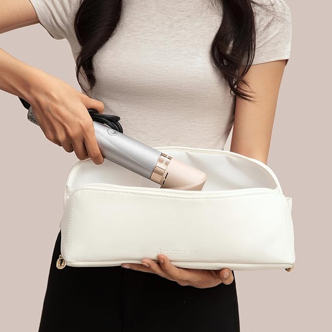 Lecomely AirEdge A3 Hair Styler Bag Luxurious Leather Build Travel-Ready Design Fits All Accessories of Multi-Styler Brushes, nozzles, Curls Universal Fit