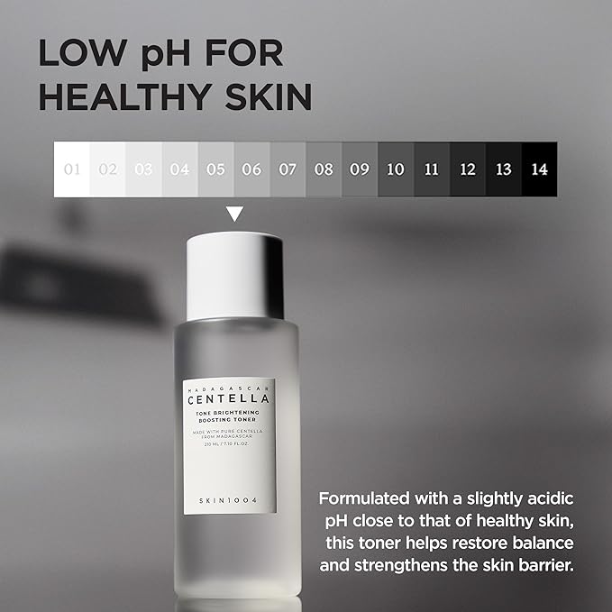SKIN1004 Tone Glowing Boosting Toner 7.10 fl.oz, 210ml, Korean Face Toner with Niacinamide, MadeWhite, & Madagascar Centella, Hydrating & Gentle Exfoliating, Smooth Glowing Skin, Korean Skin Care