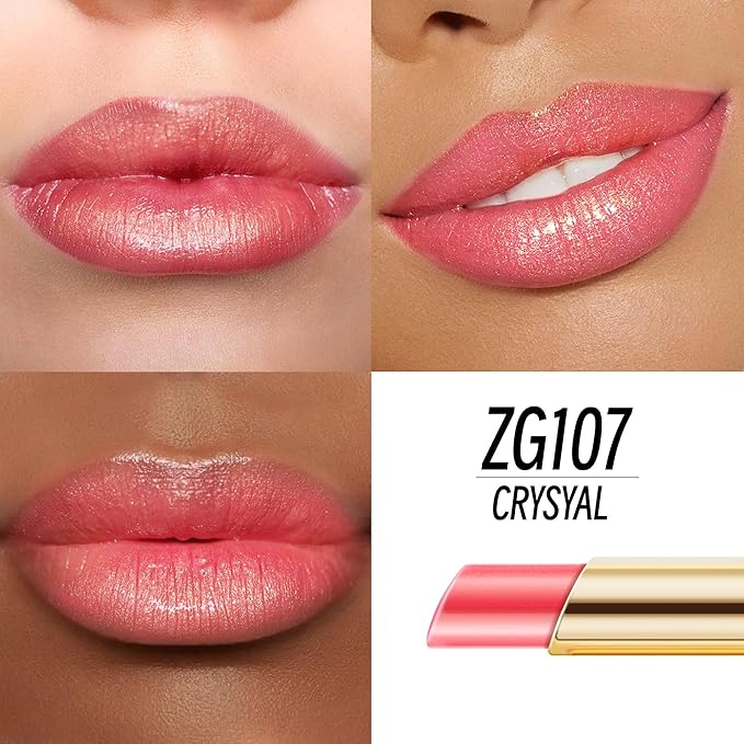 Depuplum Peach Pink Lipstick Moisturizing for Women Shimmer Tinted Lip Balm Hydrating Nourishing Lip Gloss Vegan& Cruelty Free Lip Makeup, ZG107 Candy