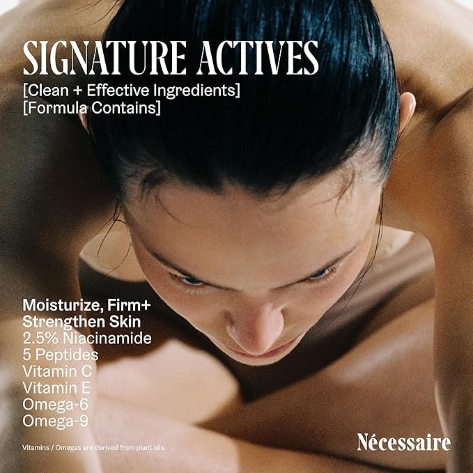 Nécessaire The Body Lotion – Santal - Multi-Peptide - Firming Body Lotion for Women + Men. 2.5% Niacinamide. Non-Comedogenic Moisturizer for Sensitive Skin. Dermatologist-Tested – 450ml/15.2 fl oz