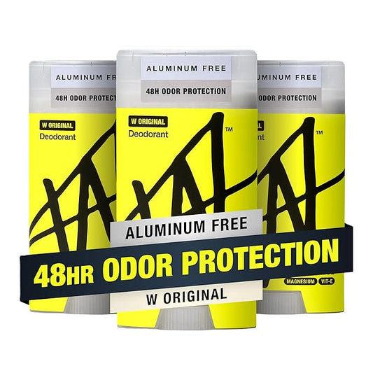 W by Jake Paul Aluminum-Free Deodorant, Odor Blocking, Vitamin-Infused Deodorant for Men - W Original 2.6 oz (Pack of 3)
