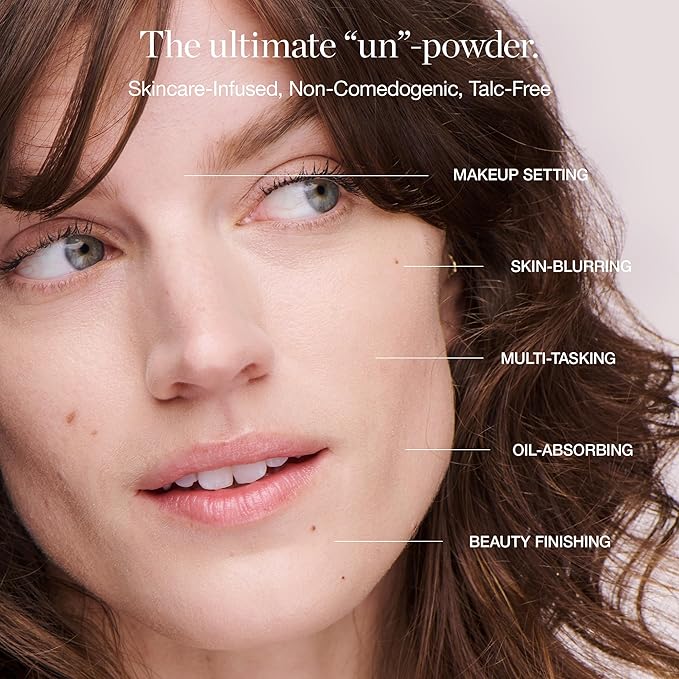Ogee Sculpted Skin-Perfecting Makeup Setting Powder - Ochre - FULL SET (Case & Refill) - Lightweight Powder Foundation Made with 70% Organic Ingredients