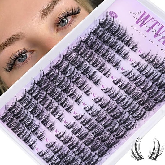 Wispy Lash Clusters Spiky Eyelash Clusters Left & Right Cluster Eyelashes Extensions Cat Eye Lashes Clusters 8-16mm Individual Lash Extension DIY by Wtvane