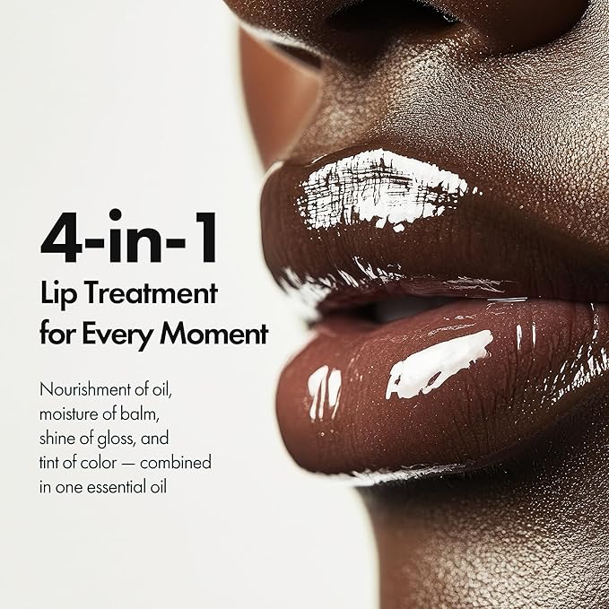 Blanc Essential Lip Oil - 50HR Moisturizing, Hydrating & Color Changing Korean Tinted Lip Oil Gloss Makeup with 6 Plant Extracts - Lightweight, Non-Sticky Finish 0.15 fl oz (#03 Apricot)