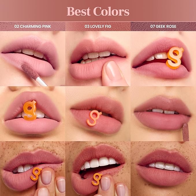 COLORGRAM NUDE BLUR TINT 08 HIP CHOCOLATE | Soft Velvet Matte Lip Stain & Cheek Tint | Lightweight Blurring Tint for a Smooth & Airbrushed Finish | Non-Sticky Formula