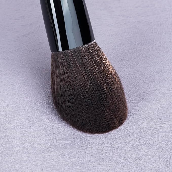 Natural Blush Brush, Black Goat Hair Makeup Brushes, Blush Makeup, Natural Hair Powder Brush, Detail Blush Brushes, Fluffy Blush Brush for Cheeks, Nose Contour Brush. (804B)