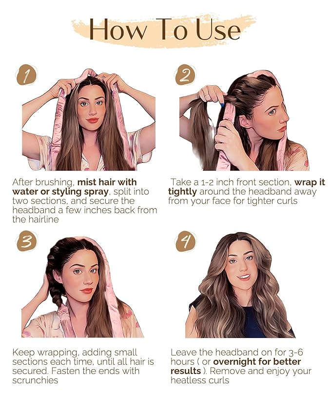 Yanibest Heatless Hair Curler for Overnight Curls, No Heat Damage Hair Curlers with Clips & Scrunchies for All Hair Types,Green