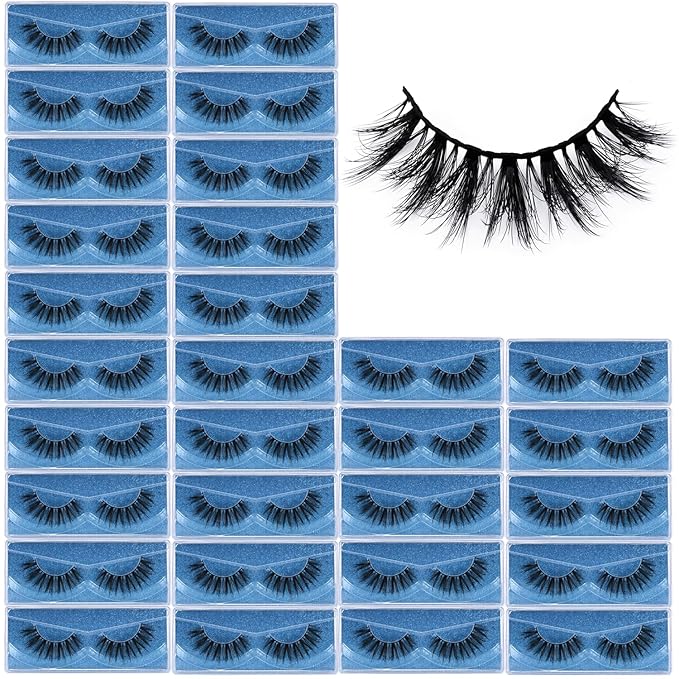 Lashes Mink Bulk Wholesale Lashes 5D Fluffy Eyelashes (Doll Eye 30 Pairs)