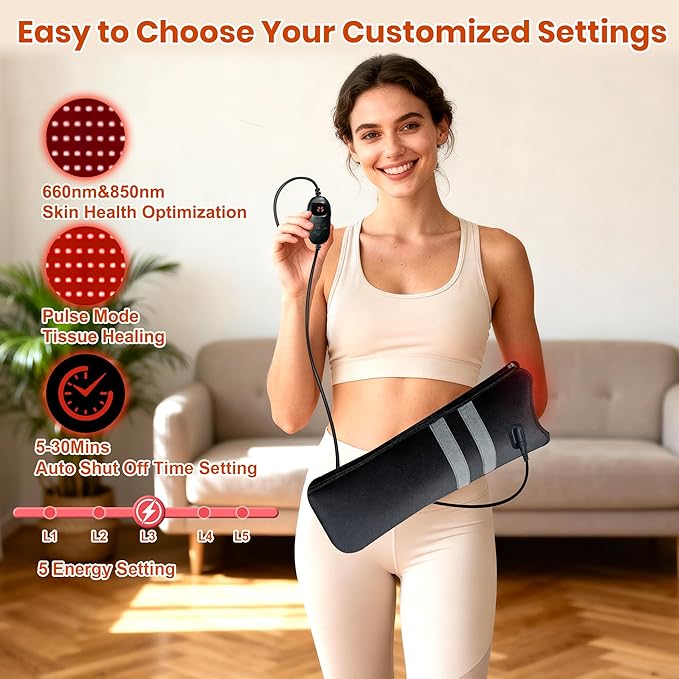 Red Light Therapy for Hands, 150 LEDs Therapy for Finger Wrist, 17"x4" Near Infrared Light Therapy & Red Light Therapy for Body, Pulse Modes, Dual Wavelength for Hands Wrist Arm