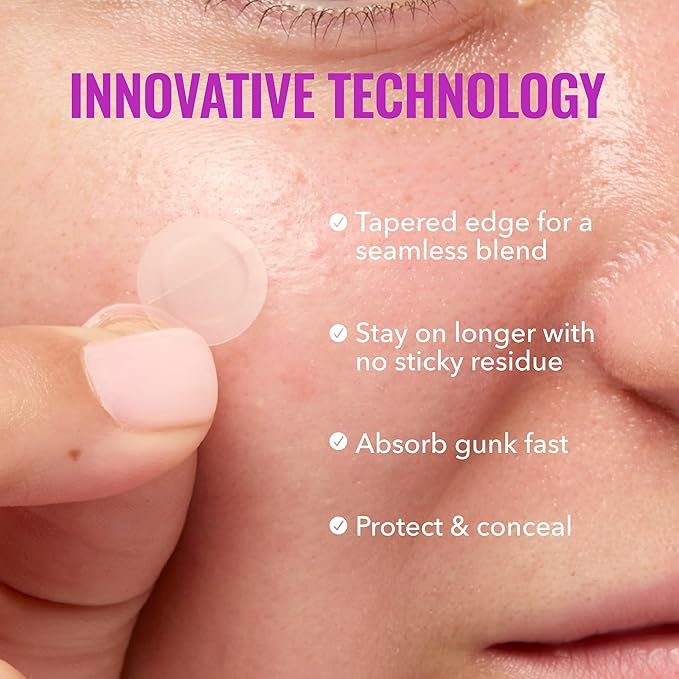 Good Molecules Pimple Patches for Face, 60 Pack – Ultra-Thin Hydrocolloid Acne & Zit Patches, Invisible Under Makeup, Clinically Tested Acne Spot Treatment