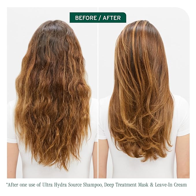 Biolage Ultra Hydra Source Shampoo - Deeply Moisturizes Very Dry Hair, For Thick, Coarse Hair, Infused with Micro-dosed with Cupuaçu Butter & Salicylic Acid