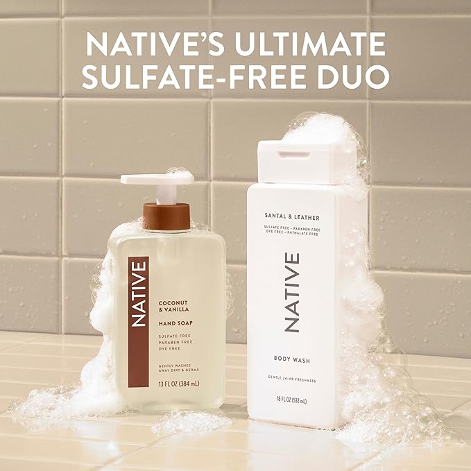 Native Santal & Leather Nourishing Body Wash 18 fl oz