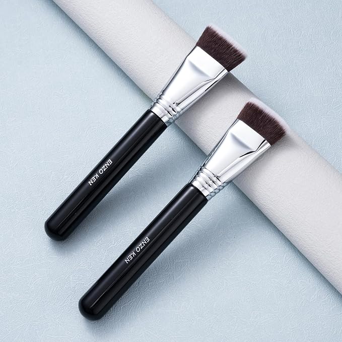 Flat Top Foundation Brush for Liquid Makeup, Liquid Foundation Brush, Flat Makeup Brush for Liquid Foundation, Make up Brush for Foundation, Makeup Brushes Foundation. (900F)