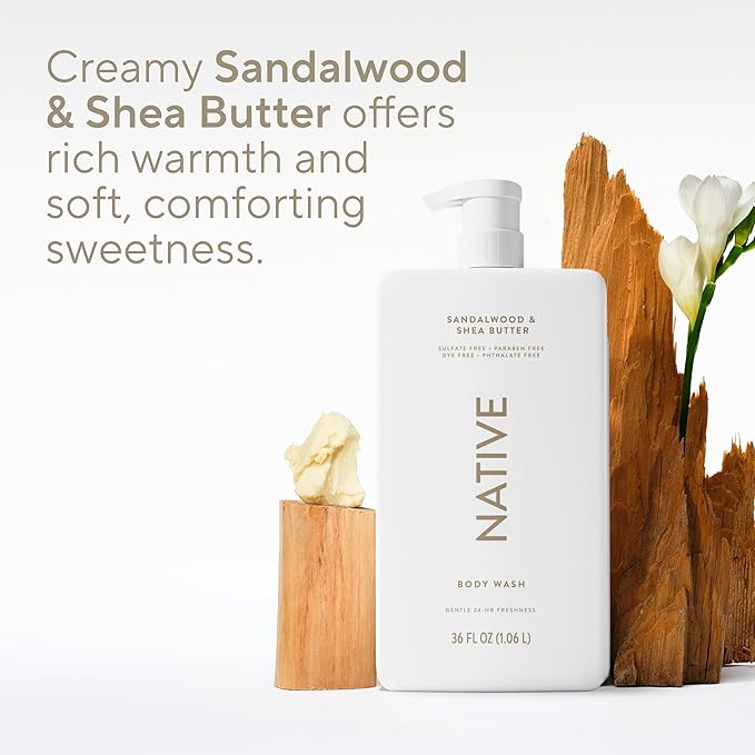 Native Sandalwood & Shea Butter Body Wash 36 fl oz