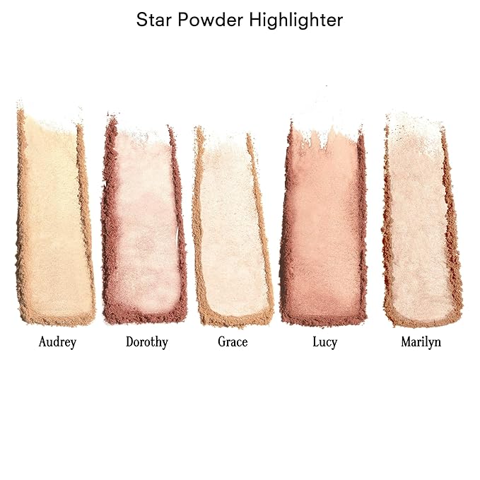 Gerard Cosmetics Star Powder Highlighter Lucy, Pink Highlighter Makeup for Glowing Skin, Professional Mineral Facial Luminizer, Cruelty Free, Made in the USA
