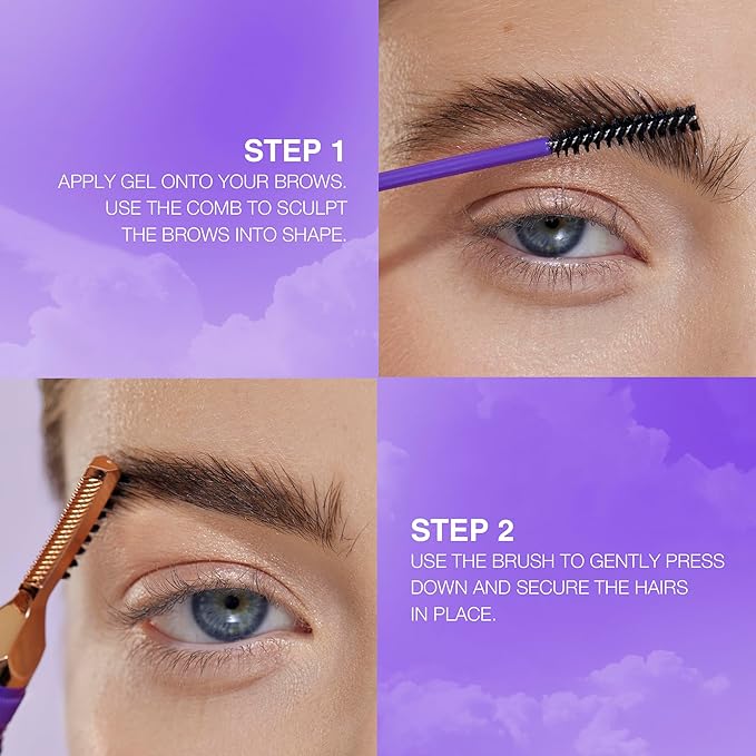 Clear Eyebrow Gel – Long-Lasting Formula for Laminated Look, Clump & Flake Free – Double-Sided Brush for Easy Application, 0.17 fl.oz. – Laminatrix