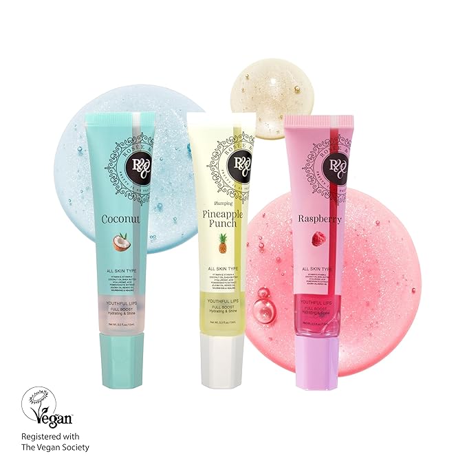 Rosee Lip Gloss Vegan & Cruelty Free Treatment, Professional Make up, Long Lasting Glossy with Shea Butter, Moisturize, Protect & Smooth, High Shine, Non-Sticky (d.Acacia Honey, 0.5)