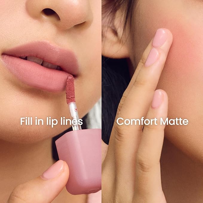 COLORGRAM NUDE BLUR TINT 08 HIP CHOCOLATE | Soft Velvet Matte Lip Stain & Cheek Tint | Lightweight Blurring Tint for a Smooth & Airbrushed Finish | Non-Sticky Formula