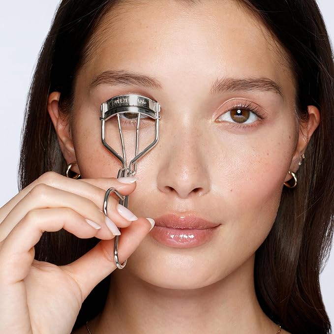 Tweezerman Classic Eyelash Curler with Refill Pads - Makeup Eyelash Tool for All Eye Shapes
