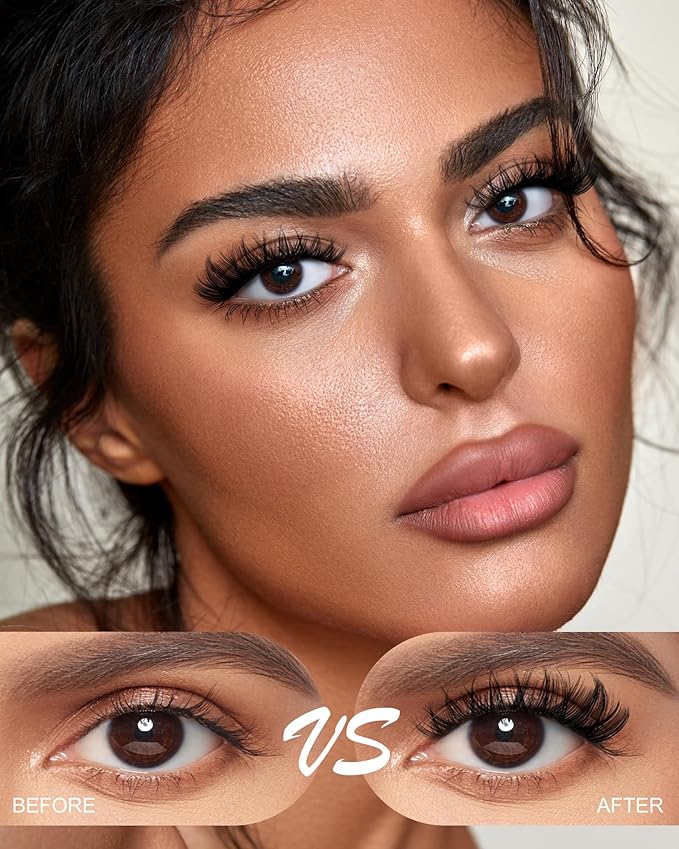 Energy Lash Clusters Wispy 8-18mm Eyelash Clusters Natural Look Lightly Fluffy D Curl - WideSpan DIY Eyelash Extensions Kit Individual False Lash Kit with Ultra-Thin Invisible Black Lash Band