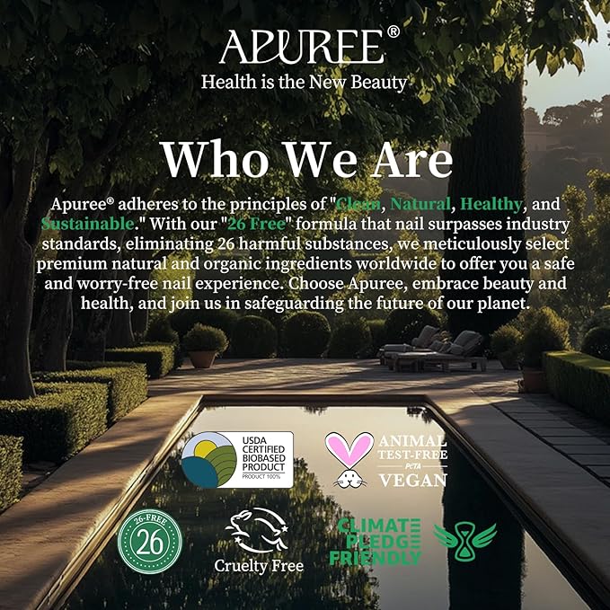 APUREE Organic Cuticle Oil Set: 100% Pure (6pcs)| Moisturing for Dry Cuticle & Nail Growth| USDA Verified & Cold Pressed Hexane Free| Manicure Prep Care| All Skin Type| Vegan & Cruelty Free