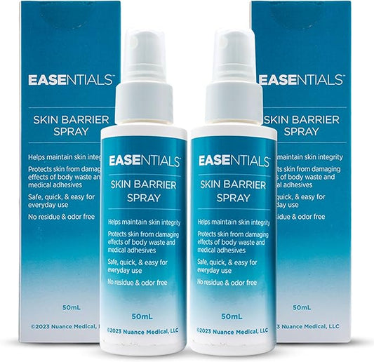 Quick-Drying, Low-Residue Ostomy Barrier Spray – Ideal for Sensitive Skin - Spray-On Silicone Skin Prep for Pain-Free Application and Removal of Ostomy Pouches and Bandages