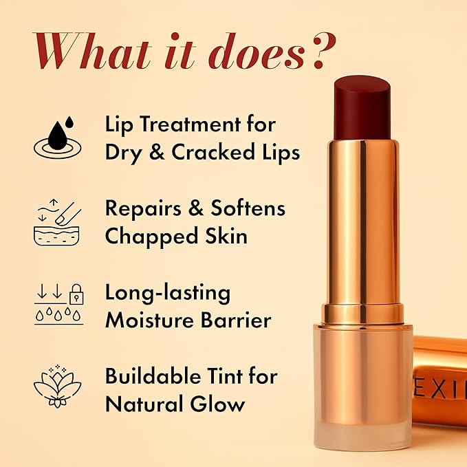 Tinted Lip Balm – Hydrating Lip Tint with Cold-Pressed Oils, 10% Squalane & Ceramides – Natural Color, Moisturizing Lip Butter for Soft Lips – Clean, Non-Toxic Lip Care for Women – 001 WN