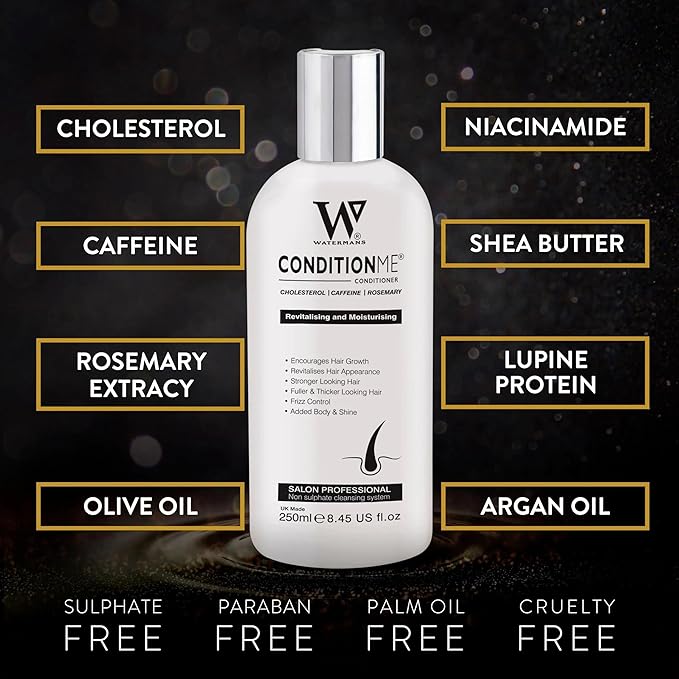 Watermans Hair Growth Bundle – Shampoo, Conditioner & Leave-In Elixir Treatment | Hair Survival Kit for Thicker, Stronger Hair with Biotin, Rosemary & DHT Blockers