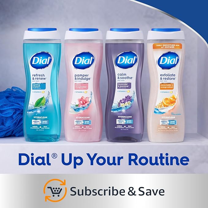 Dial Body Wash, Silk & Magnolia, 23 fl oz (Pack of 3)