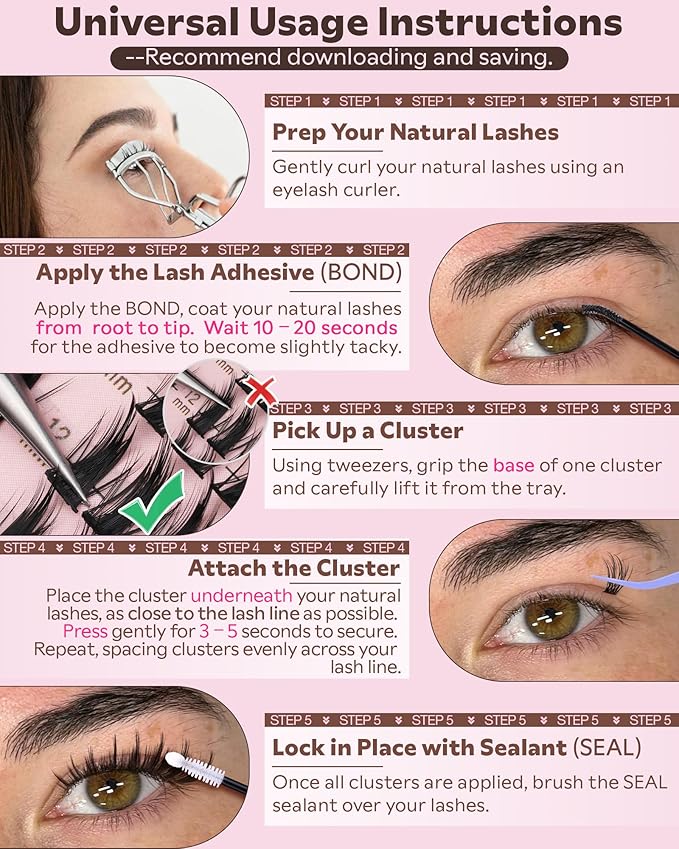 Goddvenus Manga Lash Clusters Natural Wispy 300 Pcs Fairy Eyelash Clusters 10-16mm Fluffy Cluster Eyelash Extensions Anime Cosplay No Plastic Feel Individual Lash Extension CC Curve