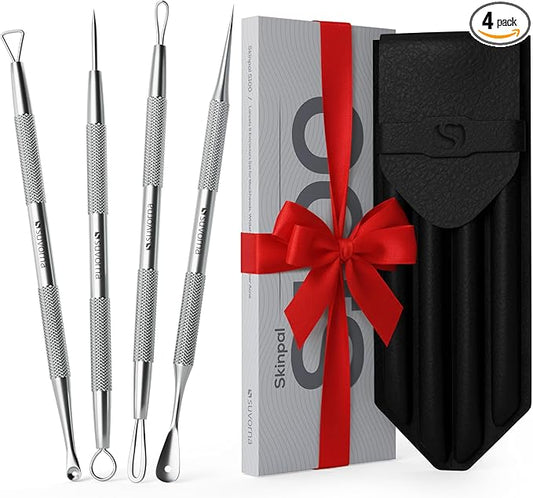Suvorna Pimple Popper Tool Kit | Milia Remover | Lancets for Facial Extraction | White head Extractor Tool for Face | Comedone Extractor | Blackhead Remover tool | Acne Needle Tool & Cyst Removal Tool