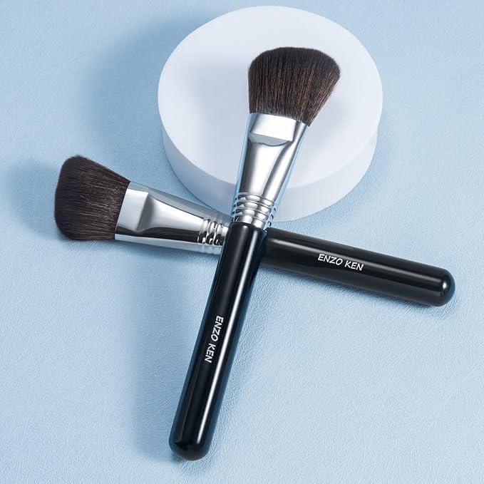 Angled Contour Brush, Sculpting Brush, Fluffy Blush Brushes, Soft Hair Makeup Brush, Detail Blush Brush, Fluffy Powder Brush for Cheeks, Contour Brushes for Makeup. (904A)