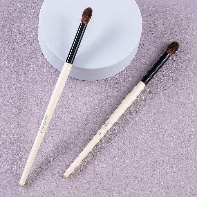 Natural Pony Hair Eye Shadow Brush, Large Blending Eyeshadow Brush, Eye Shadow Blending Brushes, Small Nose Contour Brush, Single Natural Hair Makeup Brush. (E804L)