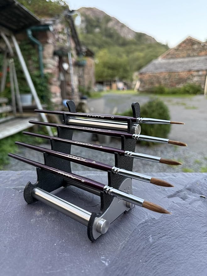 Paint Brush Holder and Drying Rack – For Small to Medium Brushes - Hand Made Artist Brush Organizer for Studio - Pen Holder – Display Rack – Arts and Crafts - Earth and Fiber Co