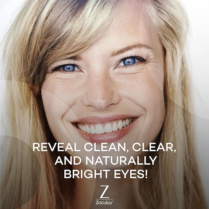Zocular Zocuwipe Eyelid Wipes with Natural Okra Complex – Gentle Eyelid Cleansing & Moisturizing Pads – 40 Count