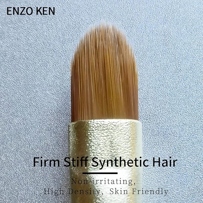 Thin Lip Brush, Mini Flat Concealer Brush Under Eye, Small Lip Makeup Brush for Lip Stick, Liquid Lipstick, Liquid Blush, Lipgloss, Lip Plumper, Lip Plumping Lip Gloss, Spots, Mature Skin.