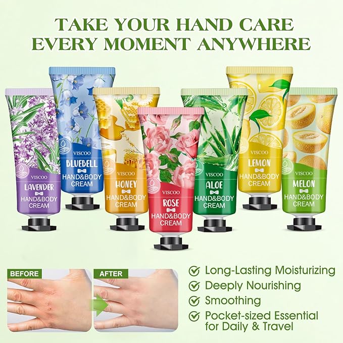 154 Pack Hand Cream Gifts Set for Women, Valentines Day Gifts for Her, Birthday Gifts for Women, Teacher Appreciation, Mini Moisturizing Hand Lotion Travel Size in Bulk for Dry Cracked Hands